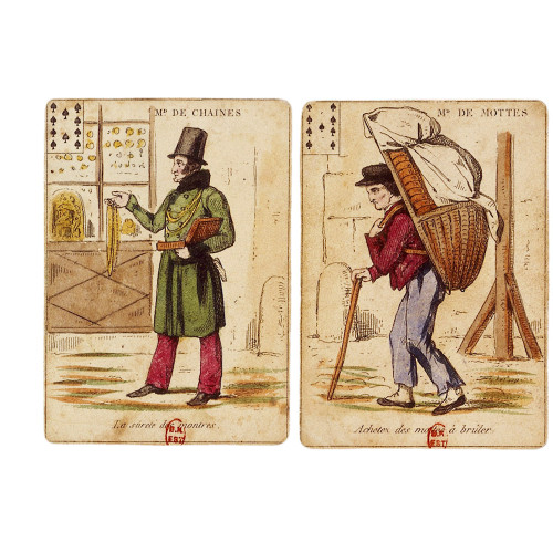 Tarot des cris de Paris : Pique et Coeur (cartes à jouer, imagerie populaire)
 