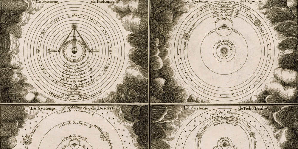 Systèmes olaires de Ptolémée, Copernic, Descartes et Tycho Brahé