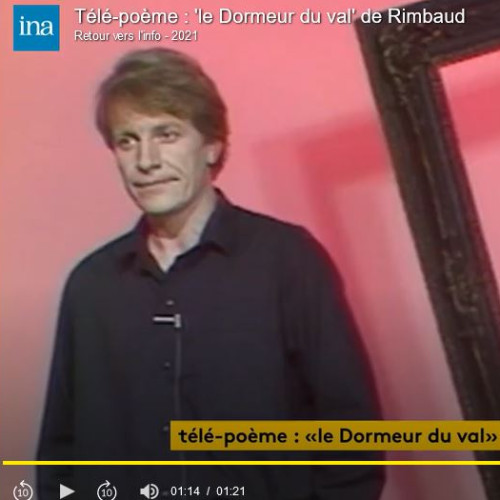 Le Dormeur du val de Rimbaud dit à la télévision