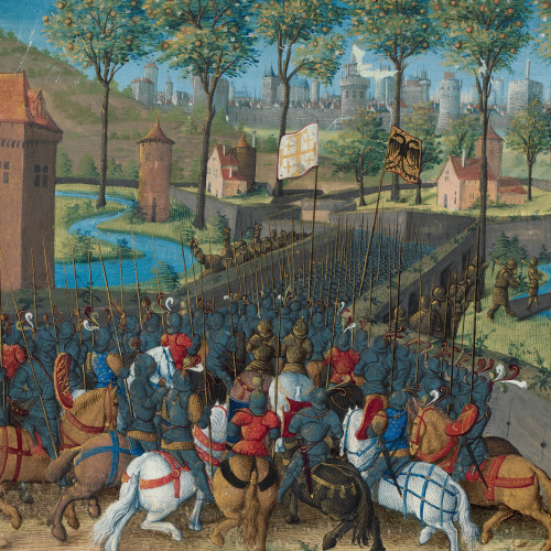 Deuxième croisade : les armées de Baudouin III, Louis VII et Conrad III assiègent Damas