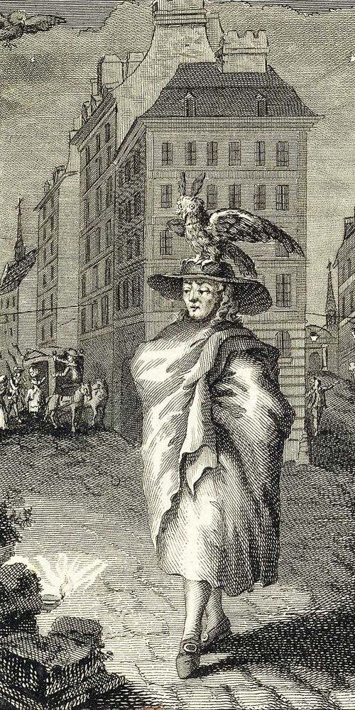 L'auteur en spectateur-nocturne, accompagné du hibou-spectateur