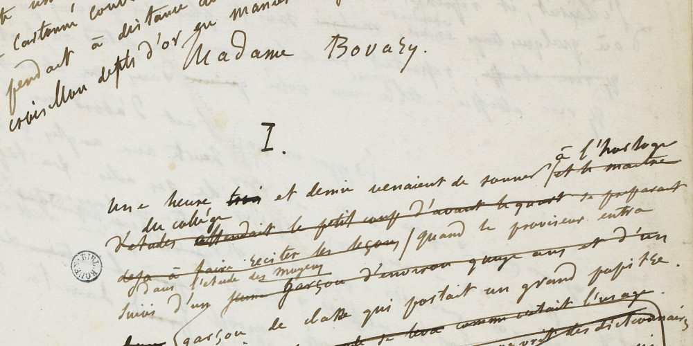Madame Bovary, brouillon autographe