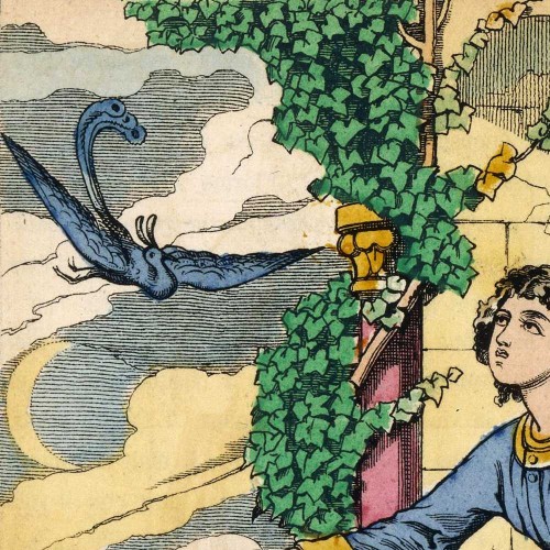 Florine chante pour faire venir l’oiseau bleu à sa fenêtre