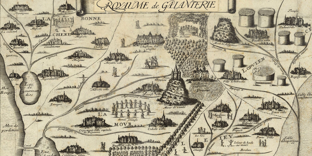 Marquis de la Lustinière, Carte du Royaume de Galanterie, 1703