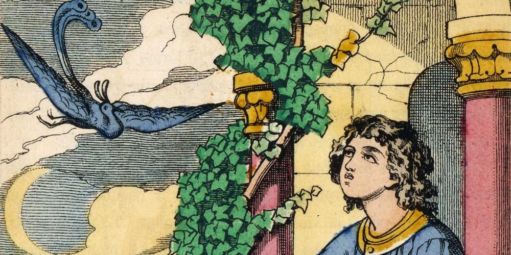 Florine chante pour faire venir l’oiseau bleu à sa fenêtre