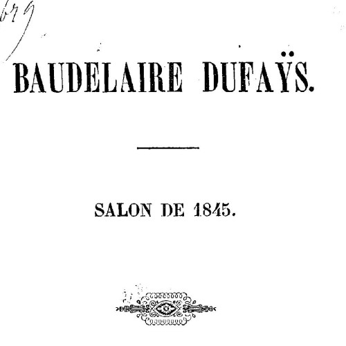 Charles Baudelaire, Salon de 1845
