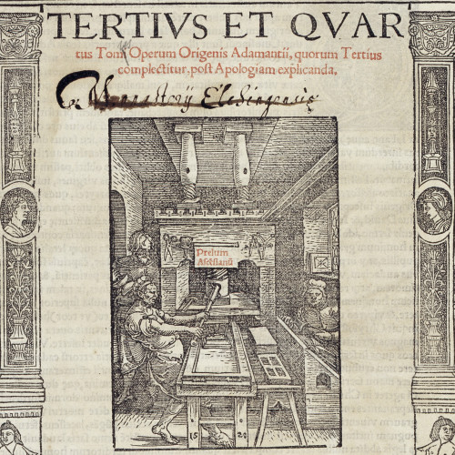Tertius et quartus tom... operum origenis adamantii quorum tertius…
