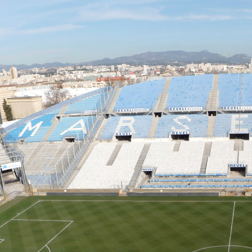 La tribune nord du stade Vélodrome de Marseille