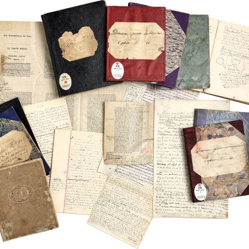 Aperçu du fonds Proust : placards, cahiers et pages détachées