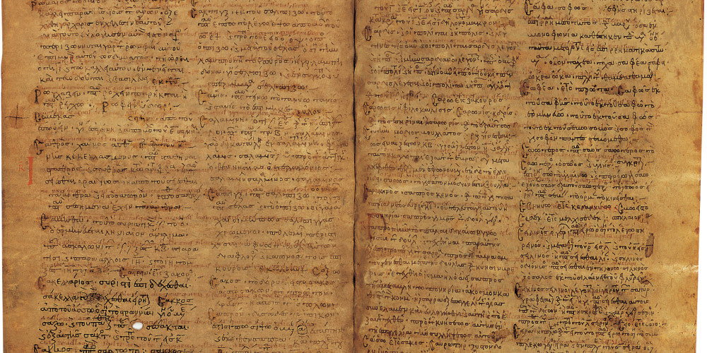 Antiphonaire grec sur parchemin palimpseste