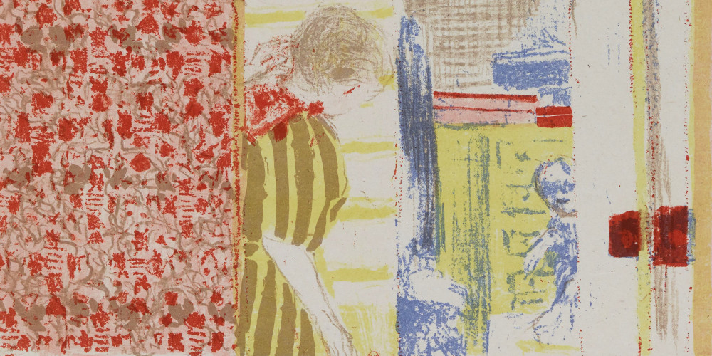 Intérieur aux tentures roses III