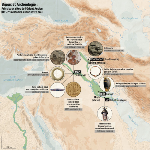 Principaux sites de l'Orient Ancien (IIIe-Ier millénaire)