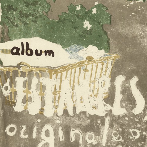 Projet de couverture pour un album d’estampes 