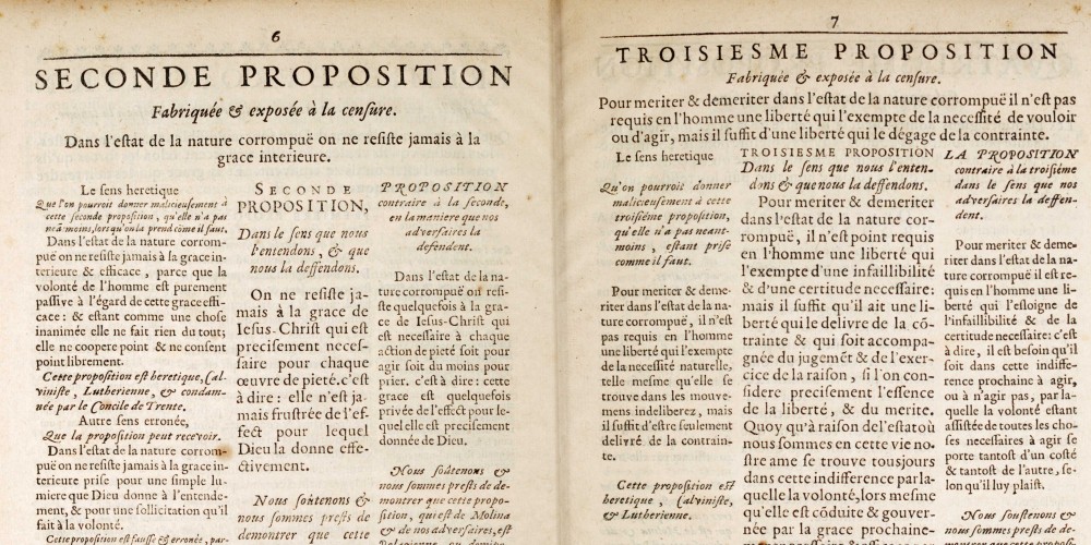 Noël de Lalane, Distinction abregée des cinq propositions qui regardent la matiere de la grâce…