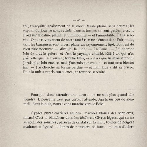 Voyage vers une mer glaciale : La neige