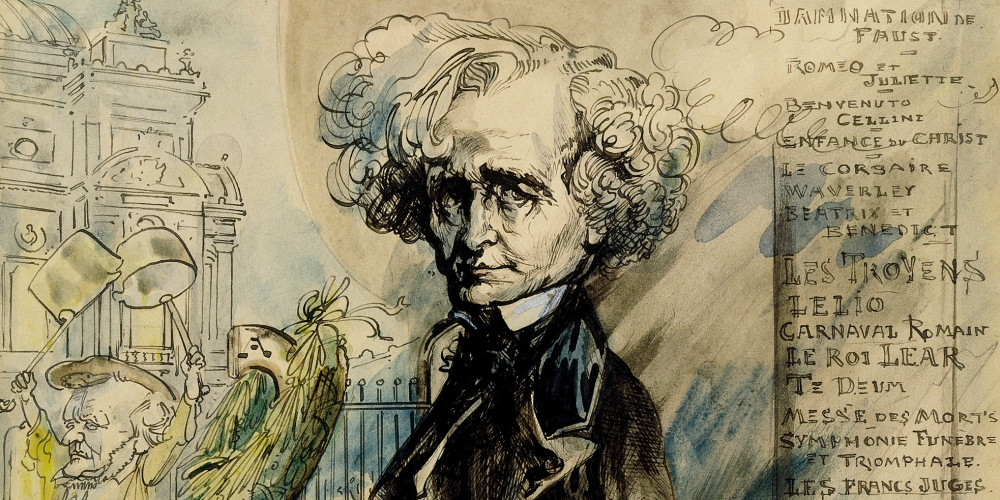 Portrait-charge d'Hector Berlioz