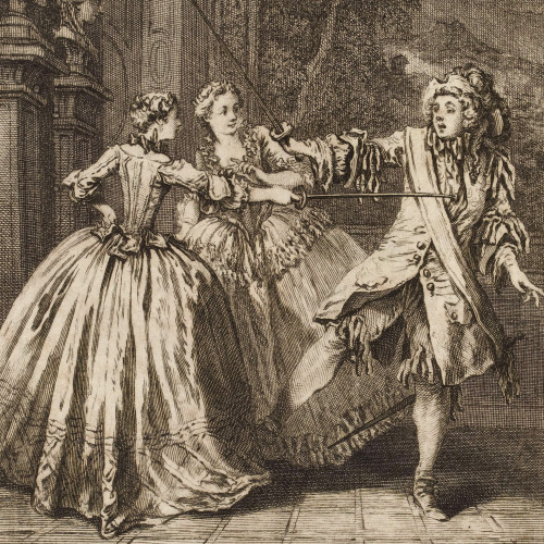 François Boucher, frontispice pour Le Bourgeois gentilhomme, 1735