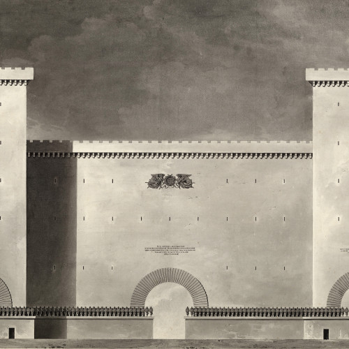 Entrée de ville de guerre