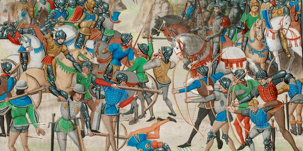 La bataille de Crécy en 1346