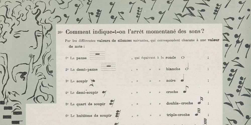Comment indique-t-on l’arrêt momentané des sons ?