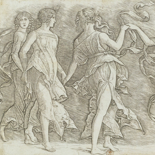 Quatre muses dansant, d’après Andrea Mantegna
