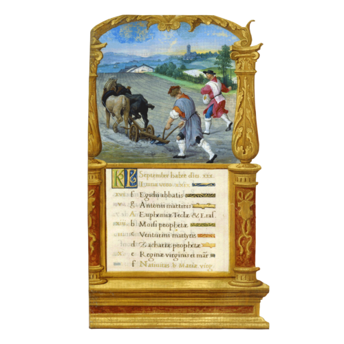 Calendrier : septembre. Labours et semailles