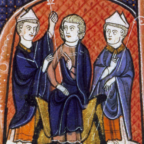 L’archevêque remet le sceptre au roi