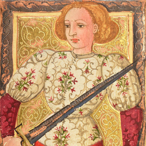 Tarot dit de Charles VI : Le Valet d'épées