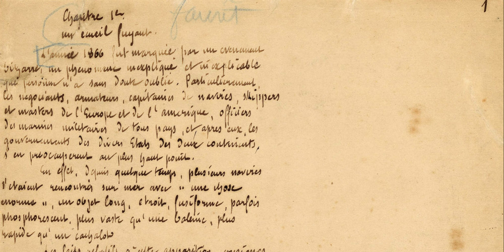 Manuscrit de Vingt mille lieues sous les mers