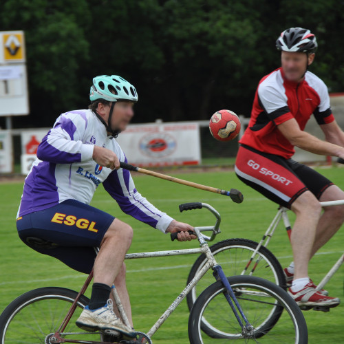 Match de polo à bicyclette