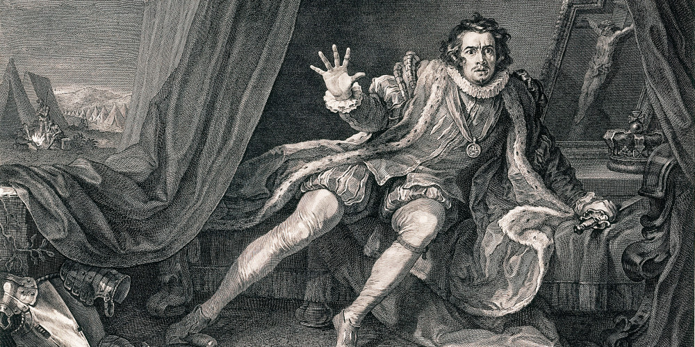 David Garrick dans le personnage de Richard III
