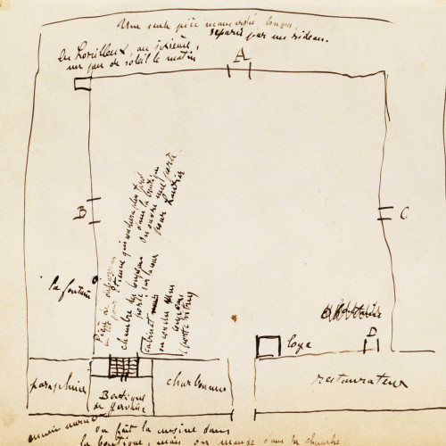 L’Assommoir, plan de la maison de la Goutte-d’Or