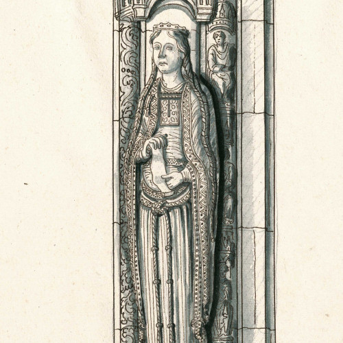 Statues de rois et de reines du portail Royal de la cathédrale de Chartres