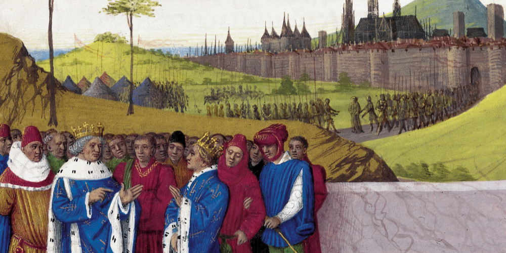 Entretien entre saint Gontran et Childebert II / Trahison de Mummol