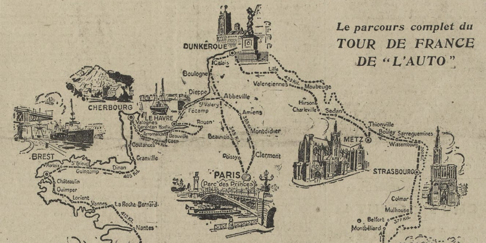 Parcours du Tour de France 1923