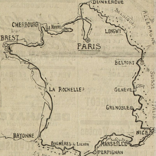 Itinéraire du Tour de France 1914