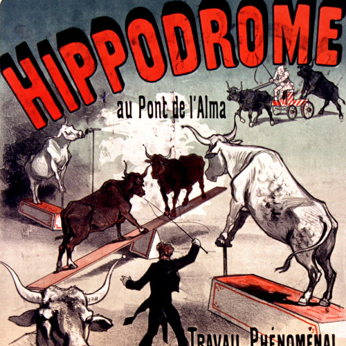 Affiche pour un spectacle de taureaux