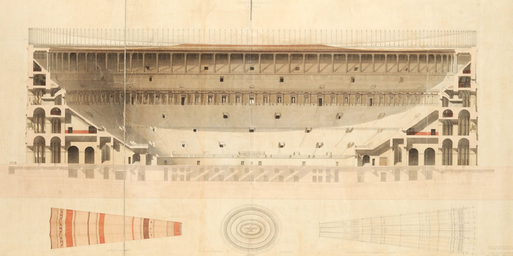 Plan du  Colisée de rome