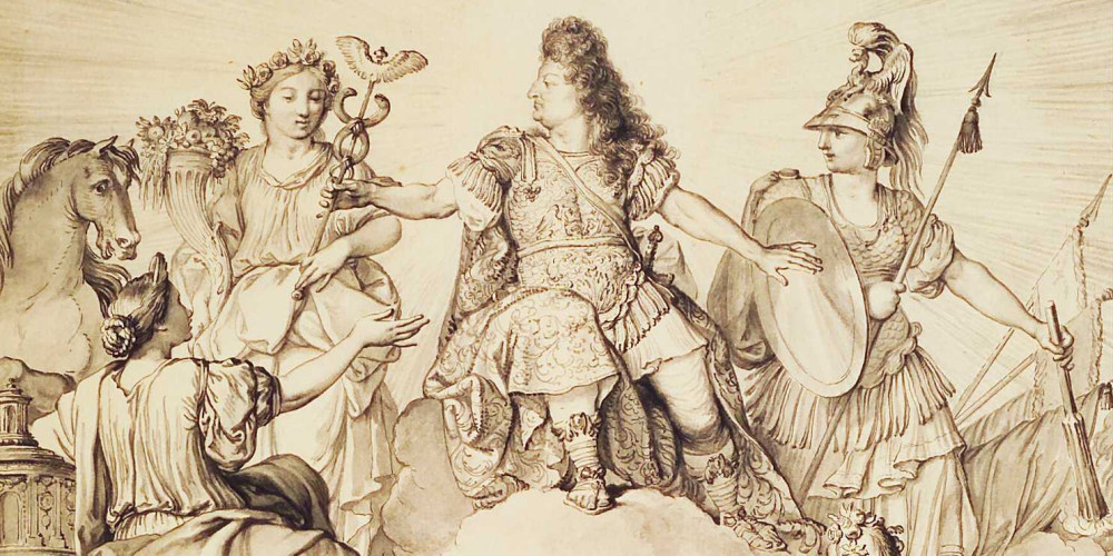 Allégorie de Louis XIV en majesté