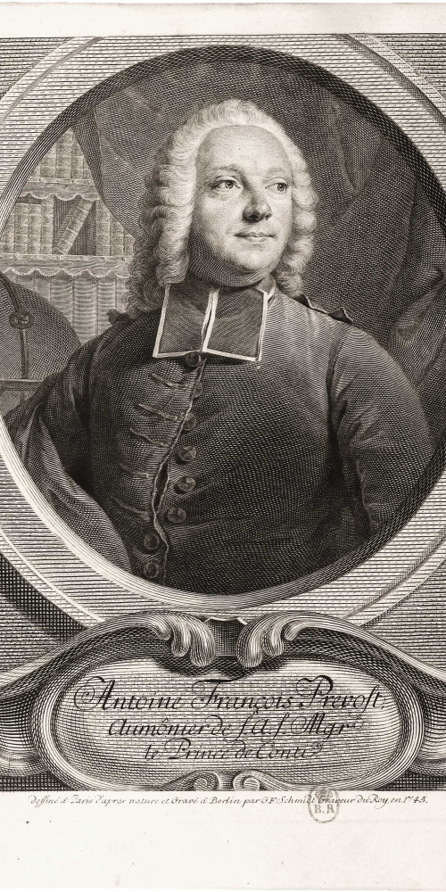 Portrait en médaillon de l’abbé Prévost