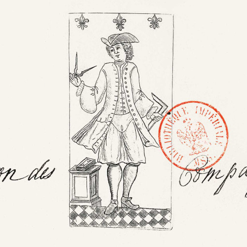 Le maçon carte à jouer, première représentation connue d’un maçon portant le tablier