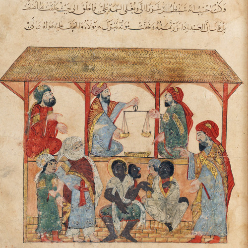 Al-hârith au marché aux esclaves