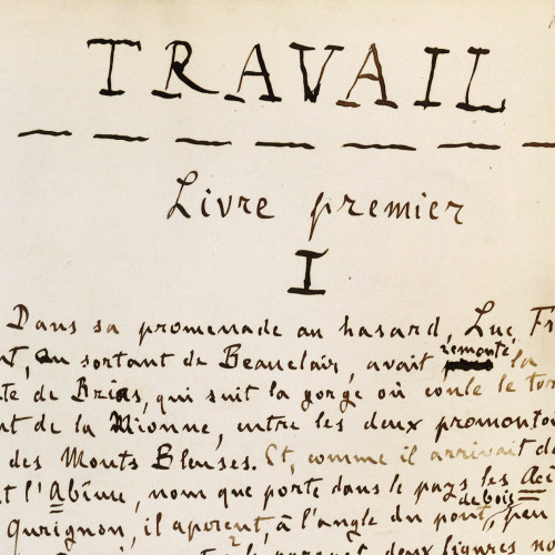 Travail, chapitre premier