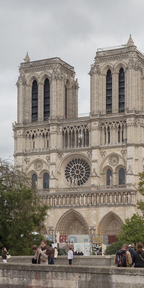 La façade ouest de Notre-Dame