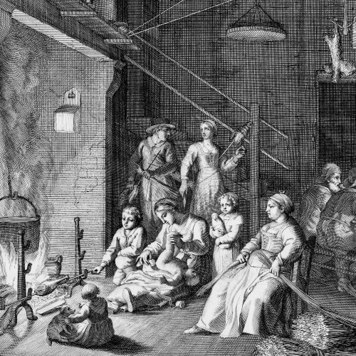 La Veillée à la ferme pendant l’hiver