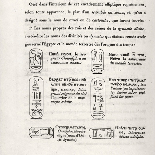 Grammaire égyptienne, ou Principes généraux de l'écriture sacrée égyptienne appliquée à la représentation de la langue parlée, par Champollion le Jeune