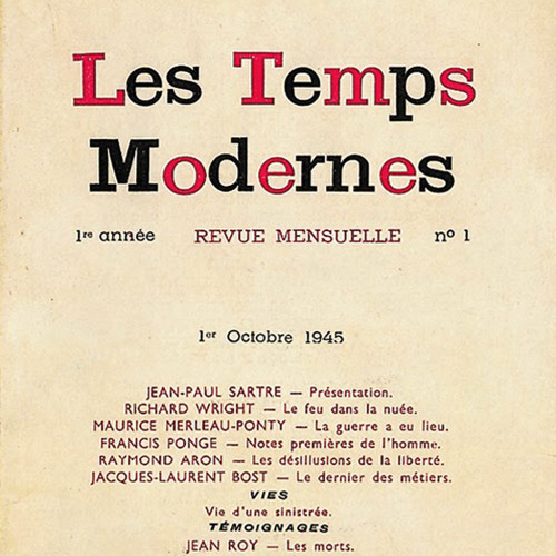 Couverture de la revue Les Temps modernes, n° 1