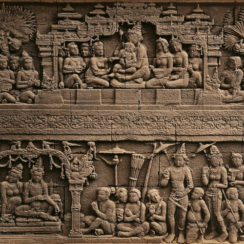 Relief du temple de Borobudur