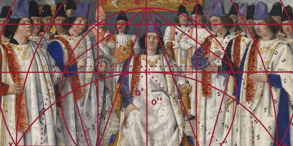 Composition de l’image « Louis XI préside l’ordre de Saint-Michel »