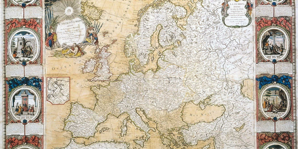 Carte d’Europe divisée en ses empires et royaumes